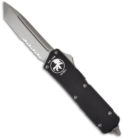 Microtech Scarab Executive OTF Knife Automatic D/A Tanto (3.5" Bead Serr) 108-8