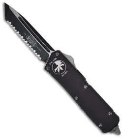 Microtech Scarab Executive Knife OTF Tanto Automatic (3.5" Black Full Ser) 108-3