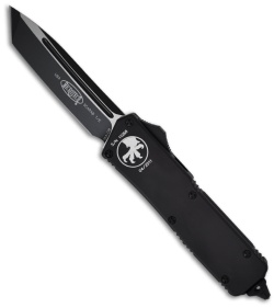 Microtech Scarab Executive Tactical OTF Tanto Knife (3.5" Black Plain) 108-1T