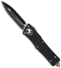 Microtech Troodon D/E OTF Automatic Knife (3" Black Plain) 138-1