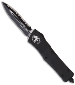 Microtech Troodon OTF D/E Tactical Automatic Knife (3" Black Full Serr) 138-3T