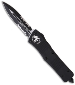 Microtech Troodon OTF D/E Tactical Automatic Knife (3" Black Serr) 138-2T
