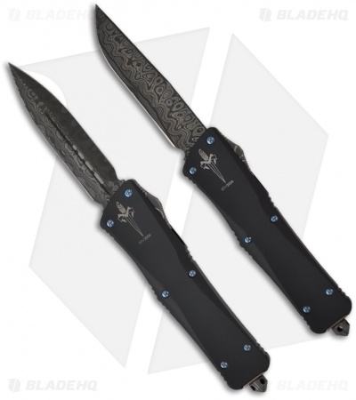 Microtech Custom Marfione Troodon OTF Automatic Knives (3.05" Damascus) Set of 2