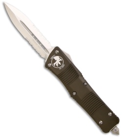 Microtech OD Green Troodon D/E OTF Automatic Knife (3" Satin Serr) 138-5GR