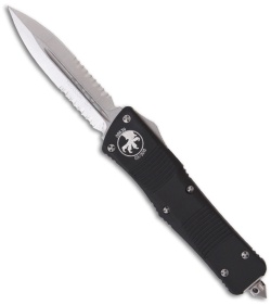 Microtech Troodon D/E OTF Automatic Knife (3" Stonewash Plain) 138-11