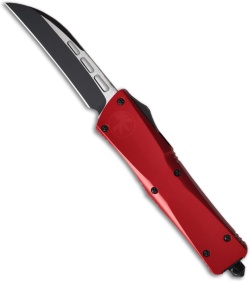 Rare Microtech Red Troodon Wharncliffe OTF Knife (3" Black Plain) 09/2007 #10