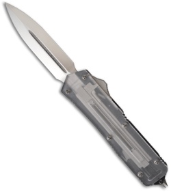 RARE Microtech Clear Top Scarab D/E OTF Knife D/A (Dagger Satin) "Display Only"