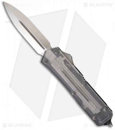 RARE Microtech Clear Top Scarab D/E OTF Knife D/A (Dagger Satin) "Display Only"