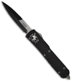 Microtech Ultratech OTF Bayonet Automatic Knife (3.4" Black Plain) 120-1