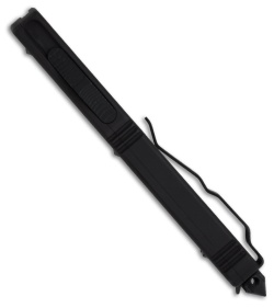 Microtech Ultratech OTF Knife Tactical D/E Dagger (3.4" Black Plain) 122-1T