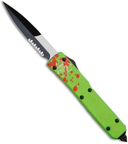 Microtech Ultratech Bayo Zombie Tech OTF (3.5" Two-Tone Serr) 120-2Z *USED*