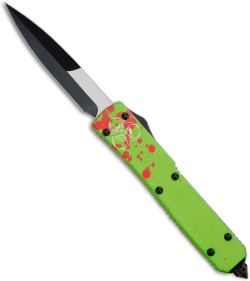 Microtech Ultratech Bayo Zombie Tech OTF (3.5" Two-Tone Pln) 120-1Z *USED*