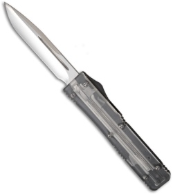 Microtech Custom Clear Top Ultratech Prototype OTF Knife (Drop Point Polished)