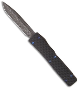 Microtech Marfione Custom Carbon Fiber Ultratech VI UT6 OTF Knife (Damascus) #13