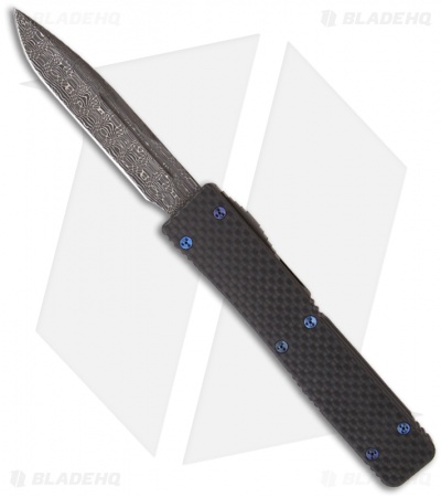 Microtech Marfione Custom Carbon Fiber Ultratech VI UT6 OTF Knife (Damascus) #13
