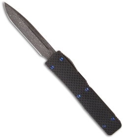 Microtech Marfione Custom Carbon Fiber Ultratech VI UT6 OTF Knife (Damascus) #4