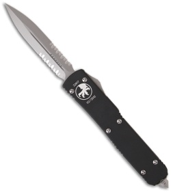 Microtech Ultratech OTF D/E Automatic Knife (3.4" Bead Blast Serr) 122-8