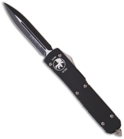 Microtech Ultratech OTF D/E Automatic Knife (3.4" Black Plain) 122-1