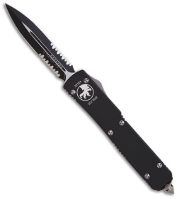 Microtech Ultratech D/A Automatic OTF DE Knife (3.4" Black Serr) 122-2