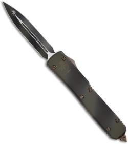 Microtech Green Camo Ultratech OTF D/E Automatic Knife (3.44" Plain) 122-1GC