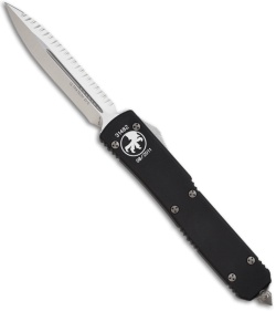 Microtech Ultratech OTF D/E Automatic Knife (3.4" Satin Full Serr) 122-6