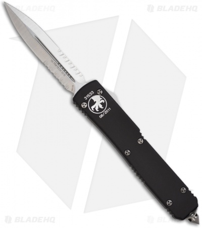 Microtech Ultratech OTF D/E Automatic Knife (3.4" Satin Serr) 122-5