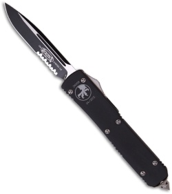 Microtech Ultratech D/A SE OTF Automatic Knife (3.4" Black Serr) 121-2
