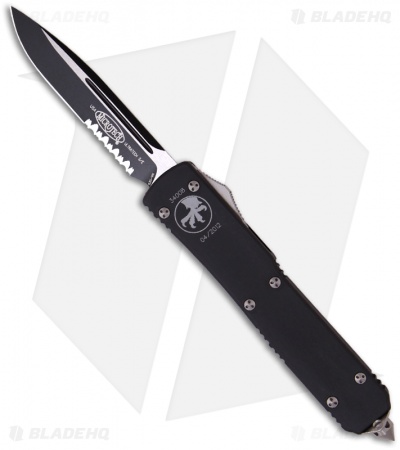 Microtech Ultratech D/A SE OTF Automatic Knife (3.4" Black Serr) 121-2