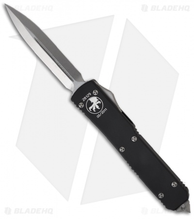 Microtech Ultratech OTF D/E Automatic Knife (3.4" Stonewash Plain) 122-10