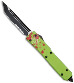 Microtech Ultratech Zombie Tech T/E OTF Auto (3.5" Black Serr) 123-2Z *USED*