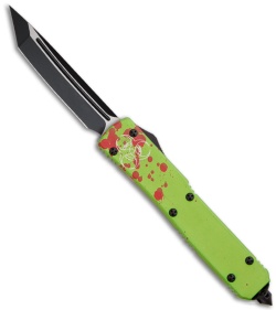 Microtech Ultratech Zombie Tech T/E Auto Knife (3.5" Black Plain) 123-1Z *USED*