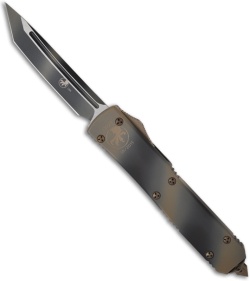 Microtech Tan Camo Ultratech T/E OTF Automatic Knife (3.44" Plain) 123-1TC