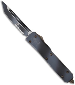 Microtech Urban Camo Ultratech T/E OTF Automatic Knife (3.44" Serr) 123-2UC