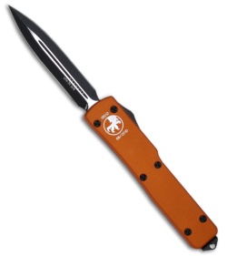 Microtech UTX-70 Orange Dagger OTF D/E Automatic Knife (Two-Tone PLN) 147-1OR