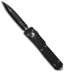 Microtech UTX-70 D/A OTF D/E Automatic Knife (2.4" Black Plain) 147-1