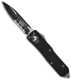 Microtech UTX-85 D/A OTF Automatic Knife (3.2" Black Serr) 125-2