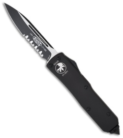 Microtech UTX-85 D/A OTF Tactical Automatic Knife (3.2" Black Serr) 125-2T