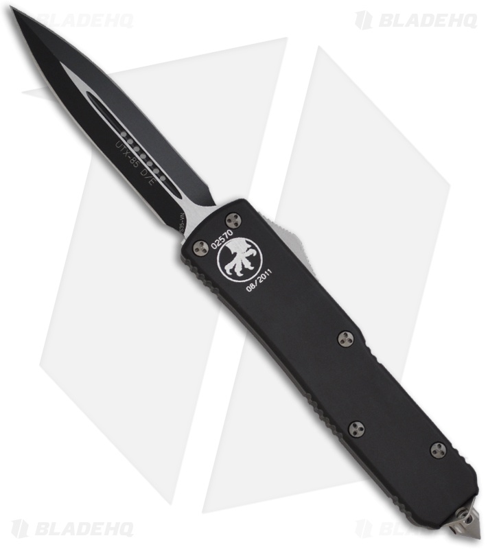 Microtech UTX85 D/A OTF D/E Automatic Knife (3.12" Black) 1191 Blade HQ