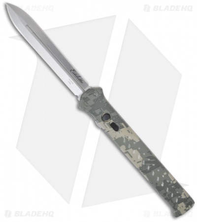 Asheville Steel Paragon Estiletto Digi Camo OTF Automatic Knife (5.5" Plain)