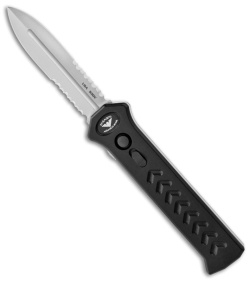 Asheville Steel Paragon PARA-XD Black OTF Automatic Knife (3.5" Nickel Serr) 2X