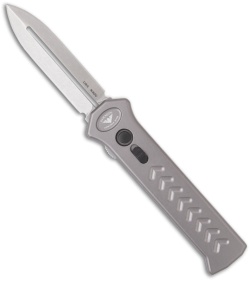Asheville Steel Paragon PARA-X OTF Gray Automatic Knife (3.5" Stonewash Plain)