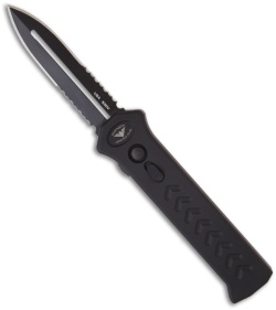 Asheville Steel Paragon PARA-X OTF Tactical Automatic Knife (3.5" Black Serr)