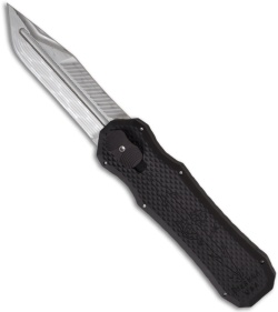 Piranha Excalibur OTF Tanto Knife D/A Automatic (Fluted / Wire Bead Blast Plain)