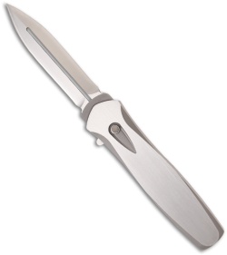Protech Steel Custom Dark Angel OTF Automatic Knife w/ Pearl (3.7" Satin Plain)