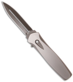 Protech Custom Steel Dark Angel OTF Automatic Knife w/ Pearl (3.7" Damascus)