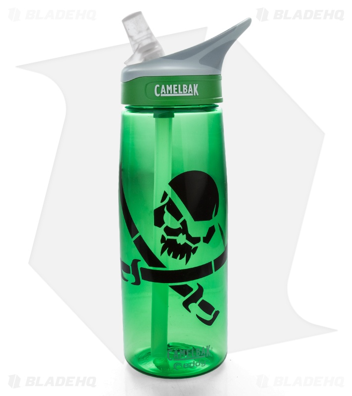 Camelbak Eddy Spill Proof Water Bottle GrassGreen (MSM Pirate Skull) Blade HQ