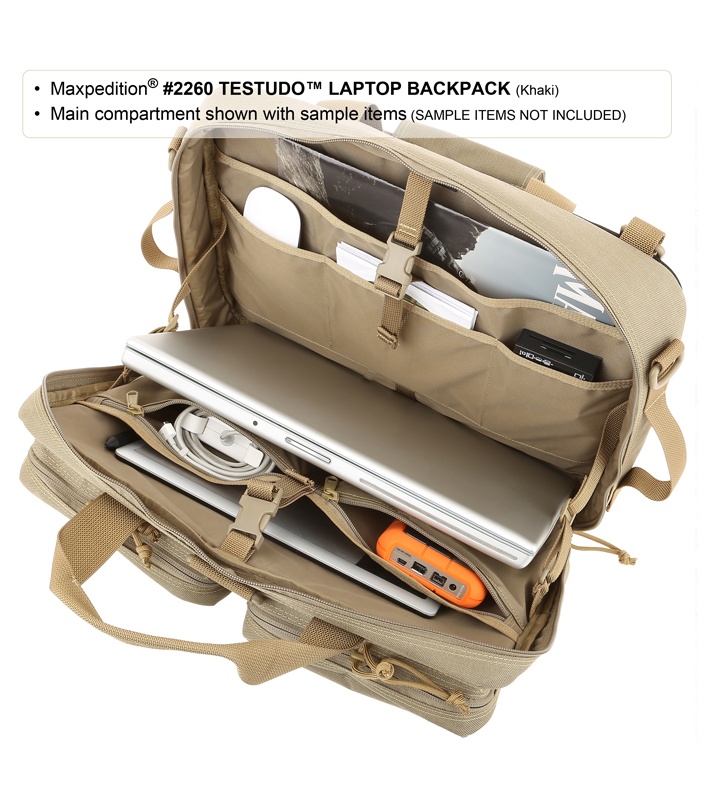Maxpedition Testudo Laptop Case Black Bag 2260B (17") Blade HQ