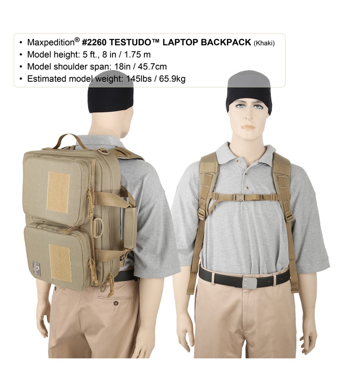 Maxpedition Testudo Laptop Case Black Bag 2260B (17") Blade HQ