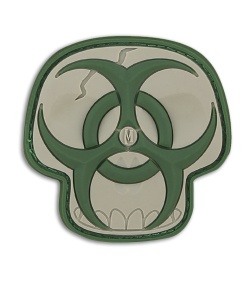 Maxpedition 2" x 2" Biohazard Skull PVC Patch (Arid)