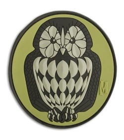 Maxpedition 2.75" x 3" Owl Patch Morale PVC Patch (Arid)